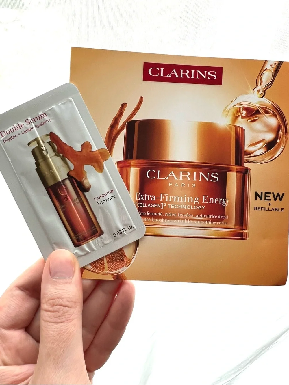5 for 25⚡️Clarins Extra-Firming Energy Cream & Serum sample duo